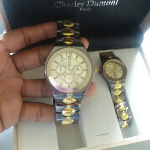 Charles Dumont his and her wristwatches. - Picture 4 of 5